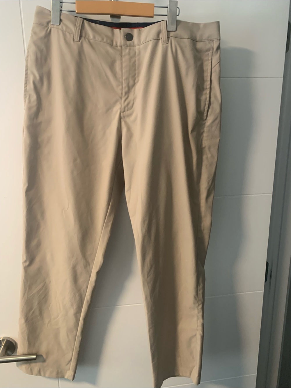 Puma Men's Khaki Straight Fit golfing pants A15